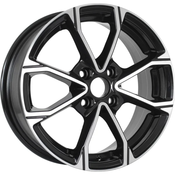 KDW KD1590 R15x6 4x98 ET35 CB58.6 Black_Front_Polish