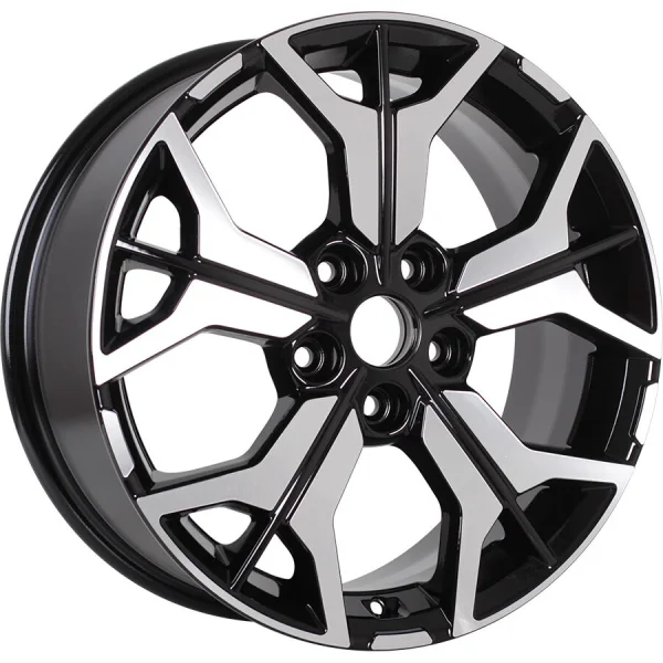 KHOMEN KHW1715 (ZV_17 Tiguan) R17x7 5x112 ET40 CB57.1 Black_FP