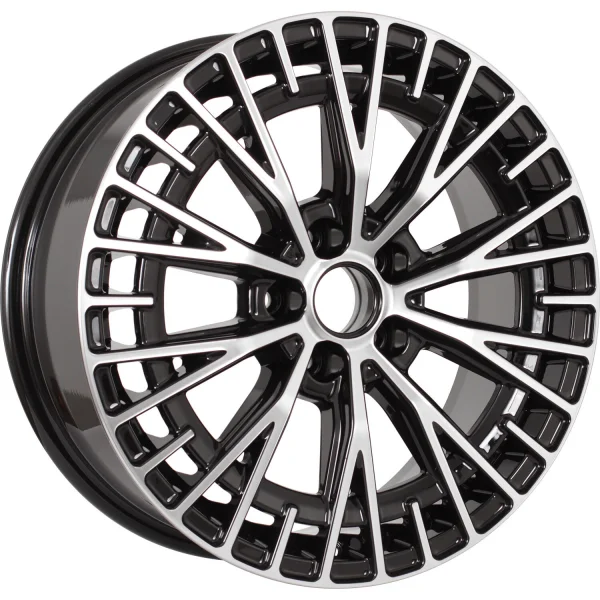 KDW KD1730 R17x7 5x114.3 ET40 CB67.1 Black_Front_Polished