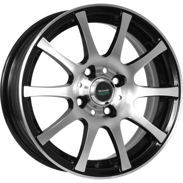 Megami MGM-2 R15x6 4x100 ET50 CB60.1 BKF
