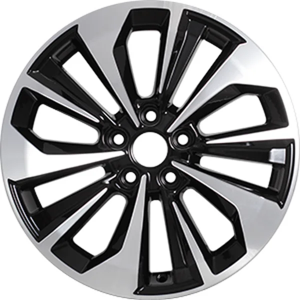 КиК Авиор R17x7 5x114.3 ET50 CB67.1 Almaz_black (Мятый обод)*